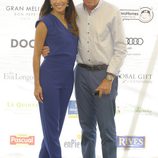 Eva Longoria y Manolo Santana en el torneo de golf en Marbella de la Global Gift 2014