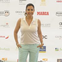 María Bravo en el torneo de golf en Marbella de la Global Gift 2014