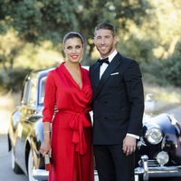 Sergio Ramos y Pilar Rubio en la boda de René Ramos y Vania Millán