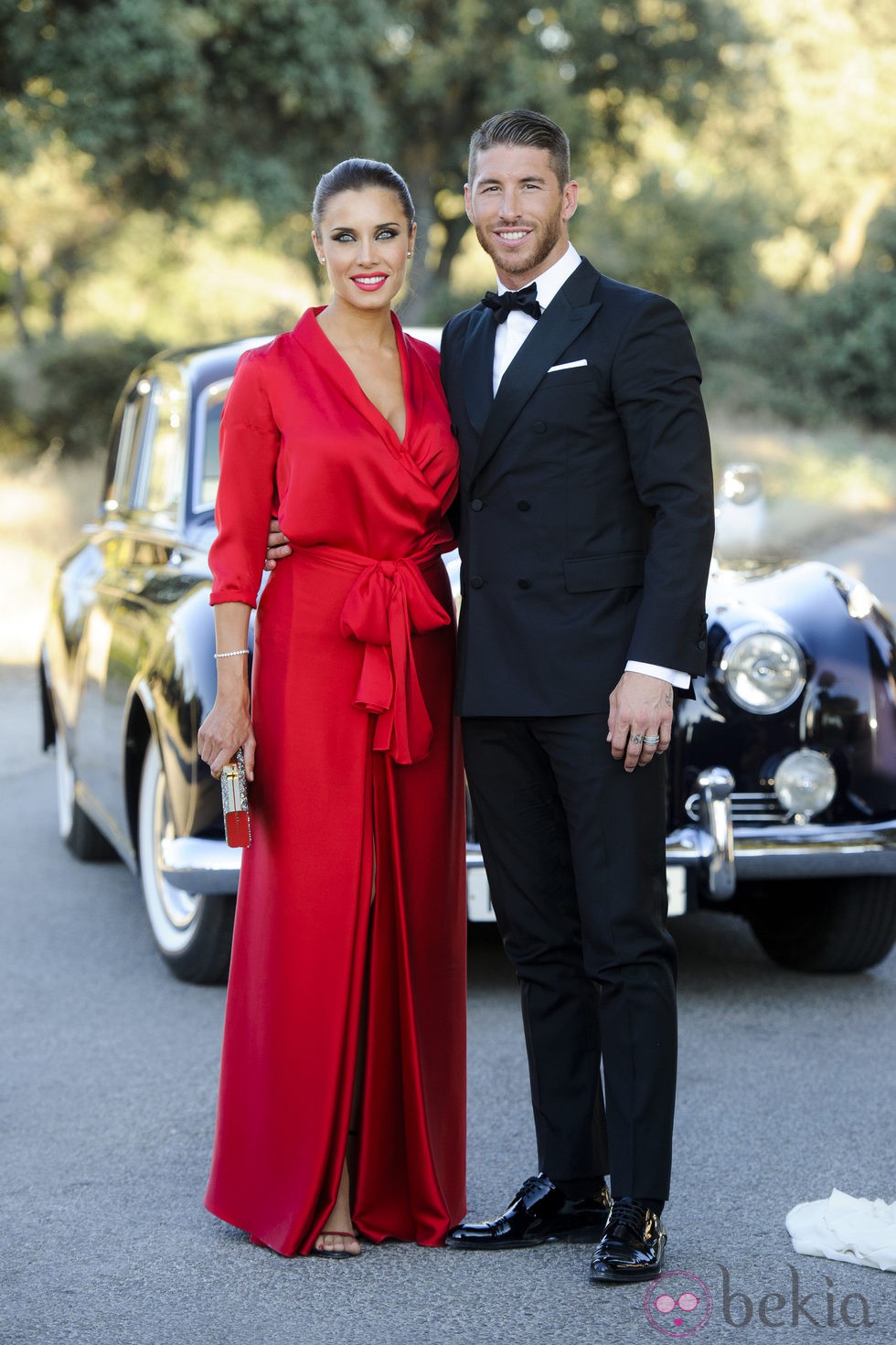 Sergio Ramos y Pilar Rubio en la boda de René Ramos y Vania Millán