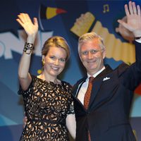 Felipe y Matilde de Bélgica en un concierto con motivo del Día Nacional de Bélgica 2014