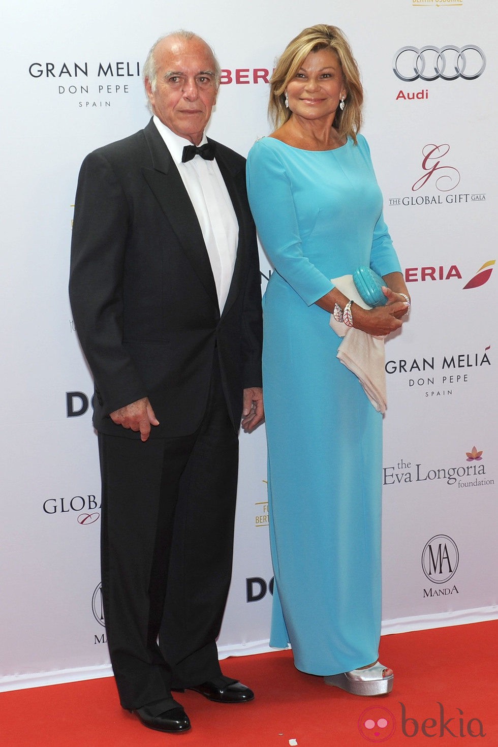 Carlos Goyanes y Cari Lapique en la Global Gift Gala de Marbella 2014