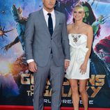 Chris Pratt y Anna Faris en el estreno de 'Guardianes de la Galaxia' en Los Angeles