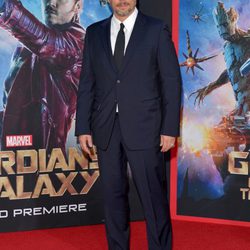 Benicio del Toro posando en el estreno de 'Guardianes de la Galaxia' en Los Angeles