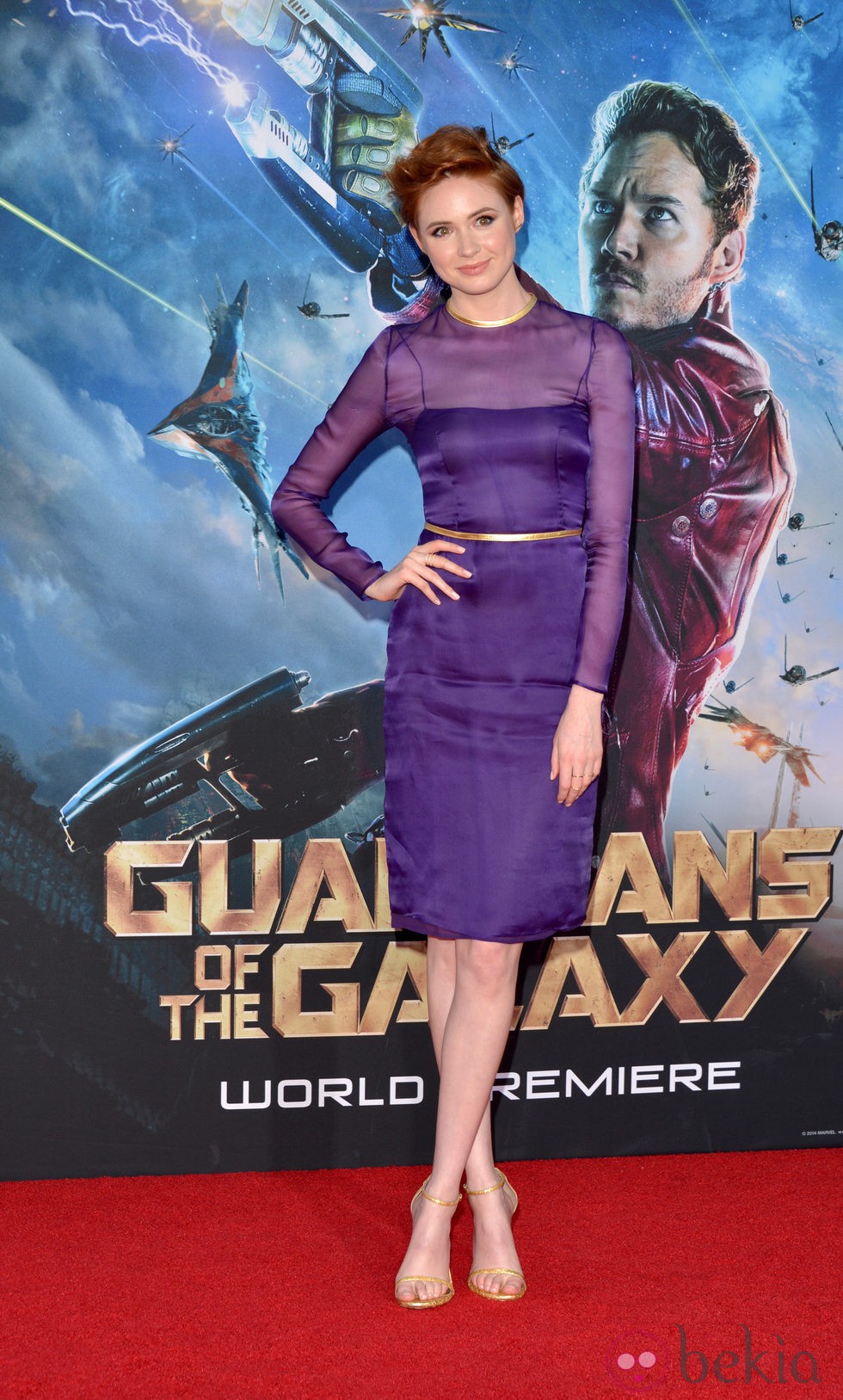 Karen Gillan en el estreno de 'Guardianes de la Galaxia' en Los Angeles