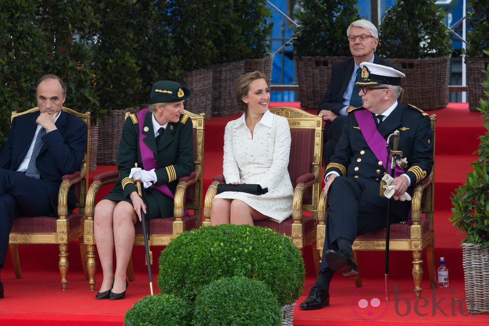 Los Principes Lorenzo, Astrid, Claire y Laurent en el Día Nacional de Bélgica 2014