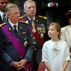 El Rey Felipe de Bélgica y la Princesa Isabel en el Día Nacional de Bélgica 2014