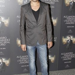 Raúl en el concierto de Alejandro Fernández en Madrid