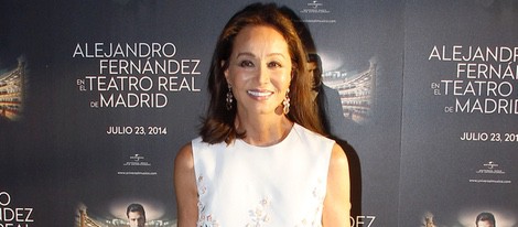 Isabel Preysler en el concierto de Alejandro Fernández en Madrid