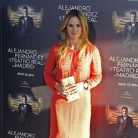 Genoveva Casanova en el concierto de Alejandro Fernández en Madrid