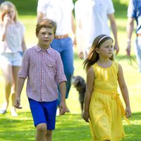 Christian e Isabel de Dinamarca en su posado de verano 2014