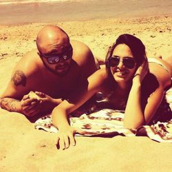 Kiko Rivera y su novia Irene Rosales en la playa