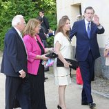 Mariano Rajoy y Elvira Fernández Balboa en la boda de Belén de Guindos y Gonzalo Diniz