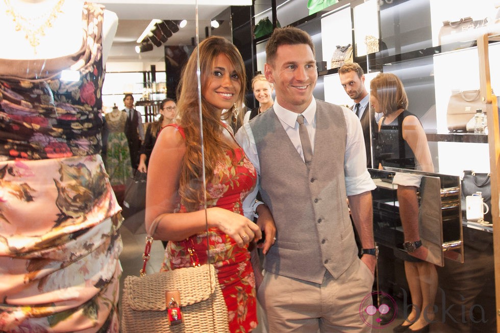 Leo Messi y Antonella Roccuzzo en Capri