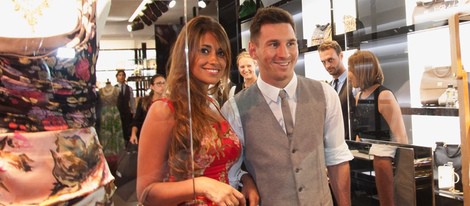 Leo Messi y Antonella Roccuzzo en Capri