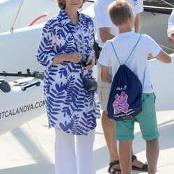 Primera imagen de la Reina Sofía en sus vacaciones en Mallorca 2014