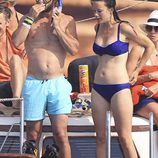 Carlos Felipe de Suecia con gafas de bucear junto a Sofia Hellqvist en Ibiza