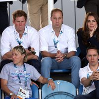 Los Duques de Cambridge, el Príncipe Harry y el Príncipe Eduardo en los Juegos de la Commonwealth 2014