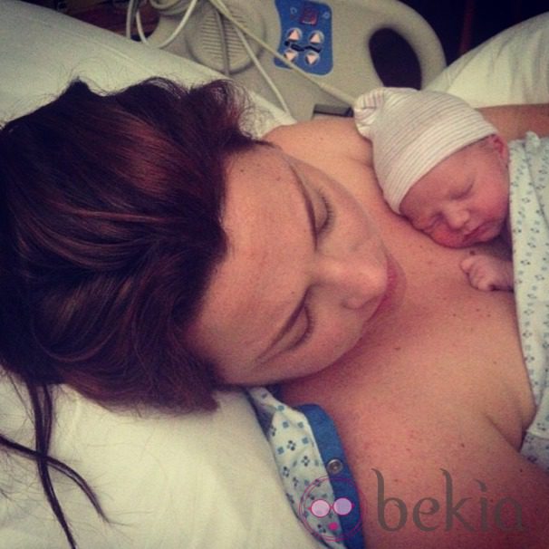 Amy Lee y su primer hijo, Jack Lion Hartzler