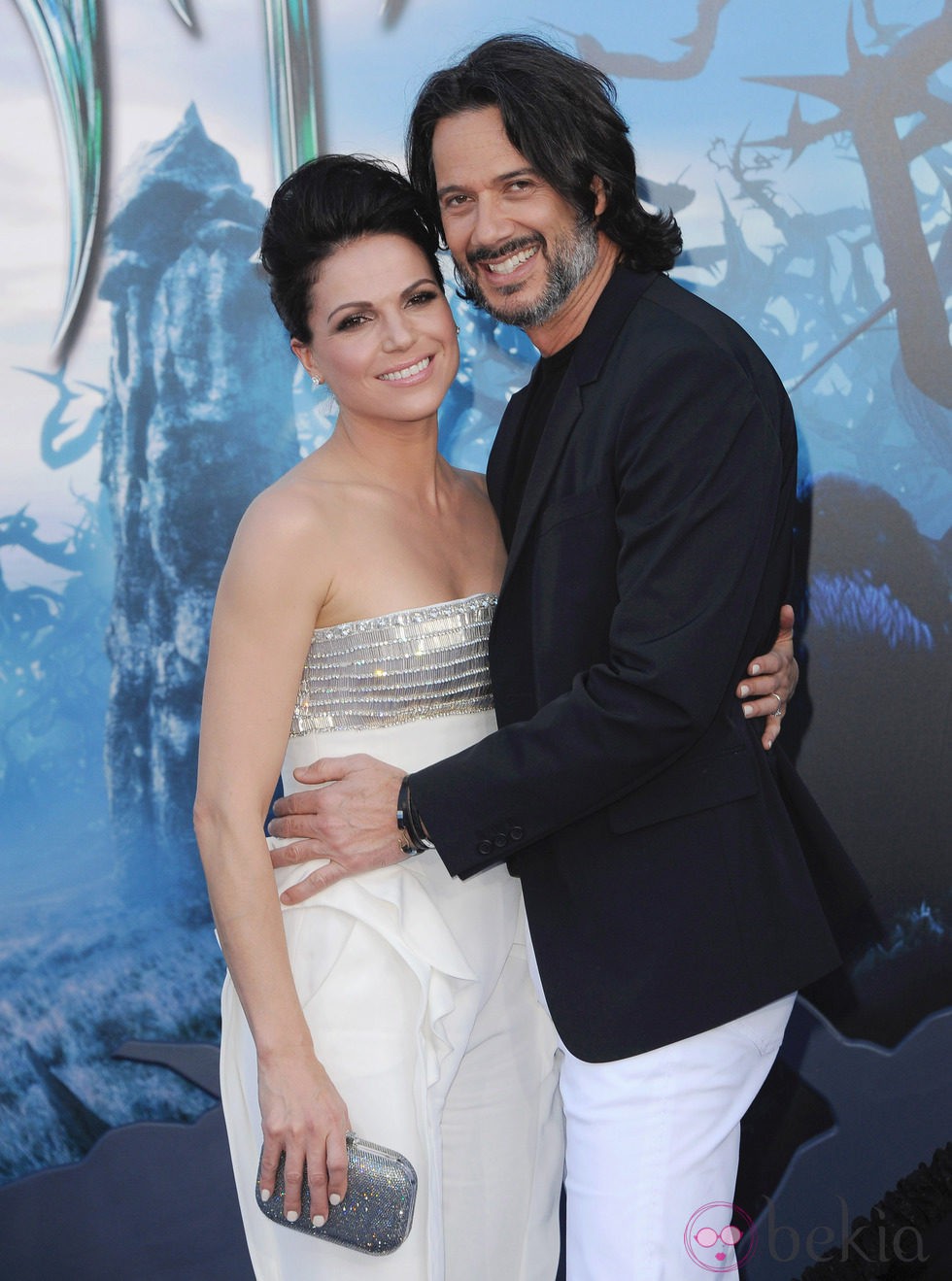 Lana Parrilla y Fred Di Blasio en el estreno de 'Maléfica'