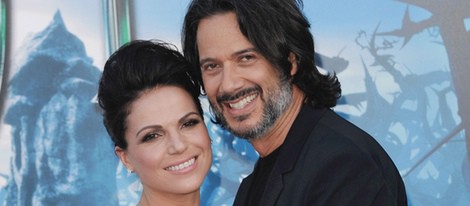 Lana Parrilla y Fred Di Blasio en el estreno de 'Maléfica'