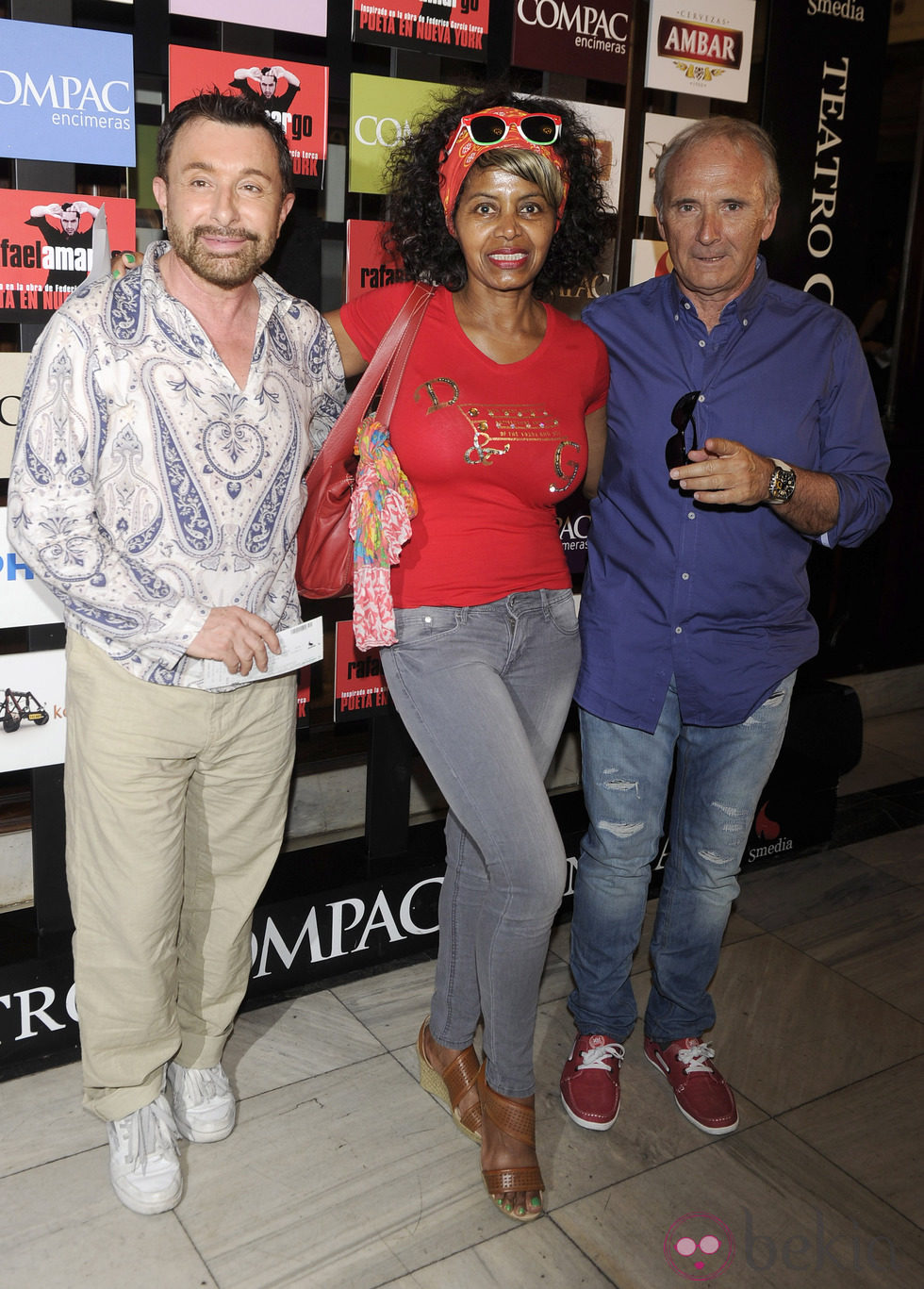 José María Parada y Regina Do Santos en la presentación del espectáculo 'Poeta en Nueva York' celebrada en Madrid