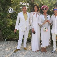 Boris Izaguirre, Nieves Álvarez, Antonia Dell'Atte y Clemente Lecquio en el torneo de polo Engel & Wölkers celebrado en Mallorca