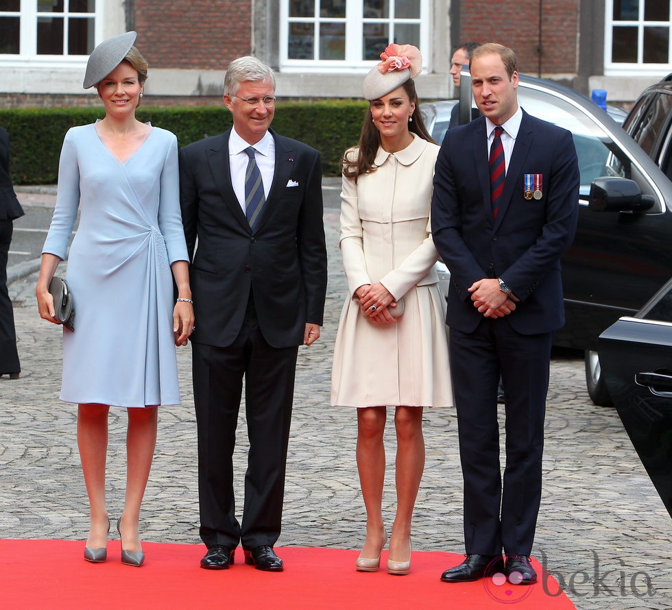 Los Reyes de Bélgica y los Duques de Cambridge en los actos por el centenario del estallido de la I Guerra Mundial