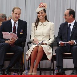 Los Duques de Cambridge y el presidente de Francia en el centenario del estallido de la I Guerra Mundial