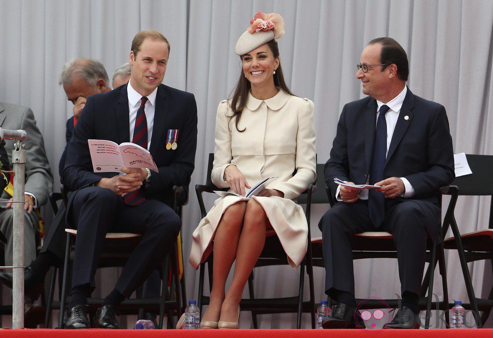 Los Duques de Cambridge y el presidente de Francia en el centenario del estallido de la I Guerra Mundial