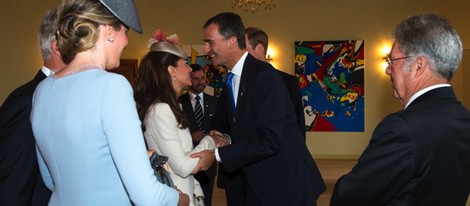 El Rey Felipe y Kate Middleton riendo en los actos por el centenario del estallido de la I Guerra Mundial