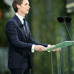 Eddie Redmayne en un homenaje por el centenario del estallido de la I Guerra Mundial 