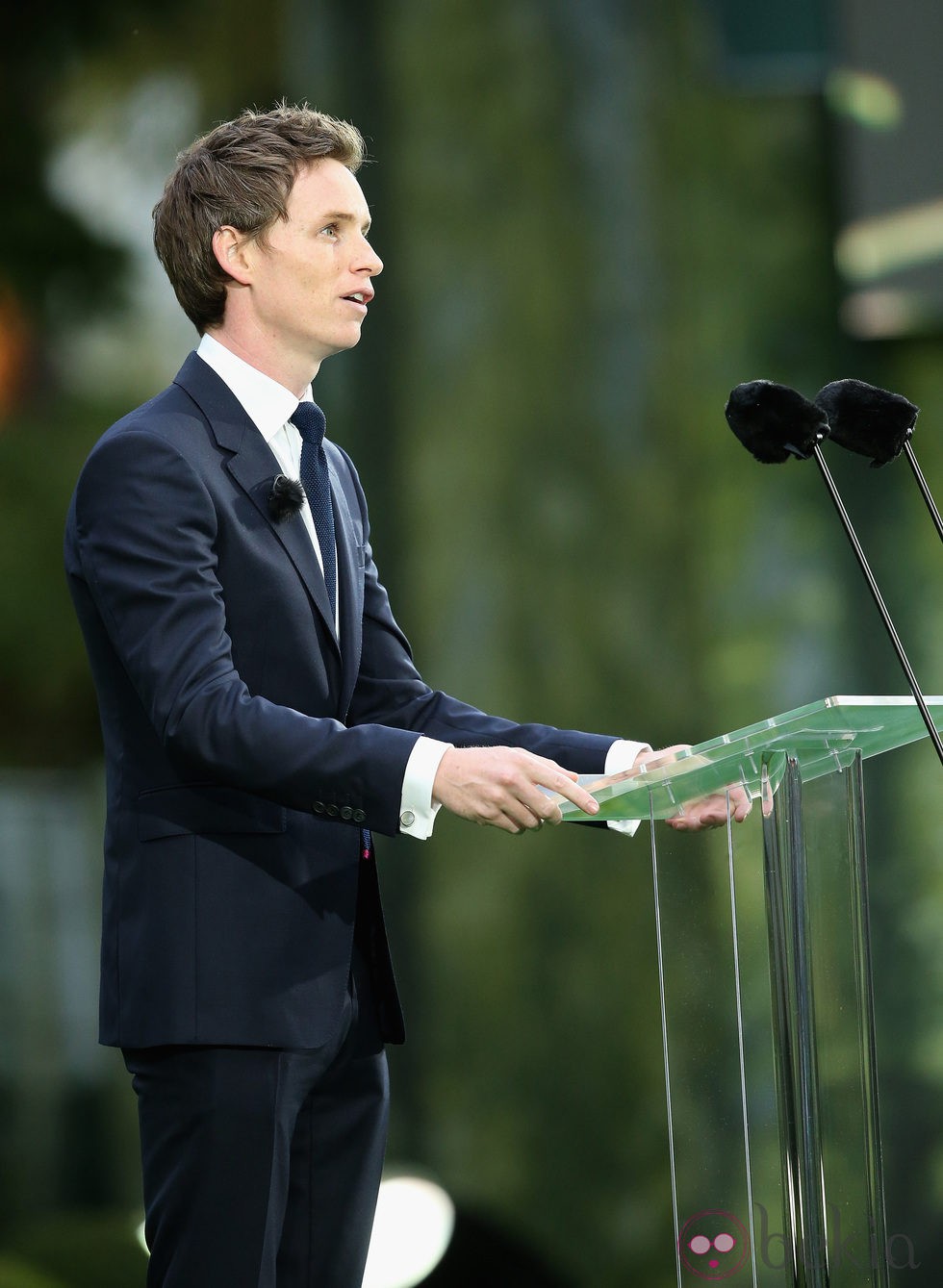 Eddie Redmayne en un homenaje por el centenario del estallido de la I Guerra Mundial 