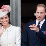 El Príncipe Guillermo y Kate Middleton en Mons en el centenario del estallido de la I Guerra Mundial