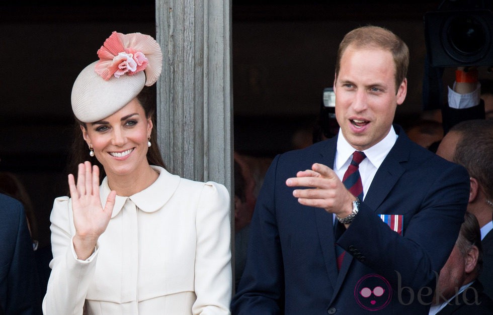 El Príncipe Guillermo y Kate Middleton en Mons en el centenario del estallido de la I Guerra Mundial