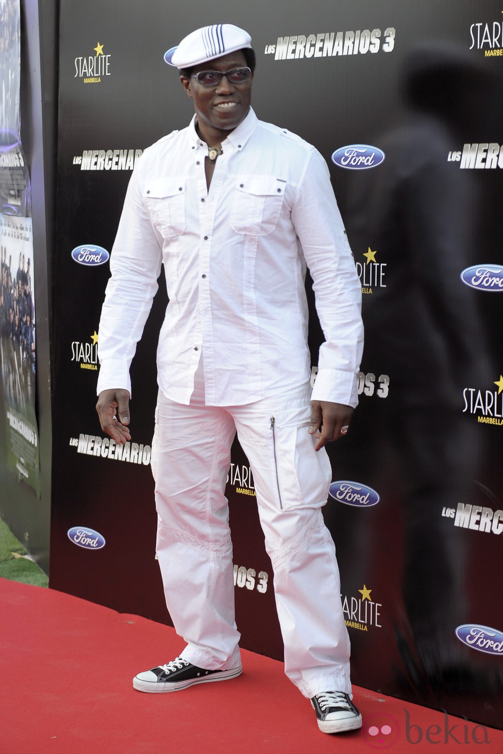 Wesley Snipes en el estreno de 'Los Mercenarios 3' en Marbella