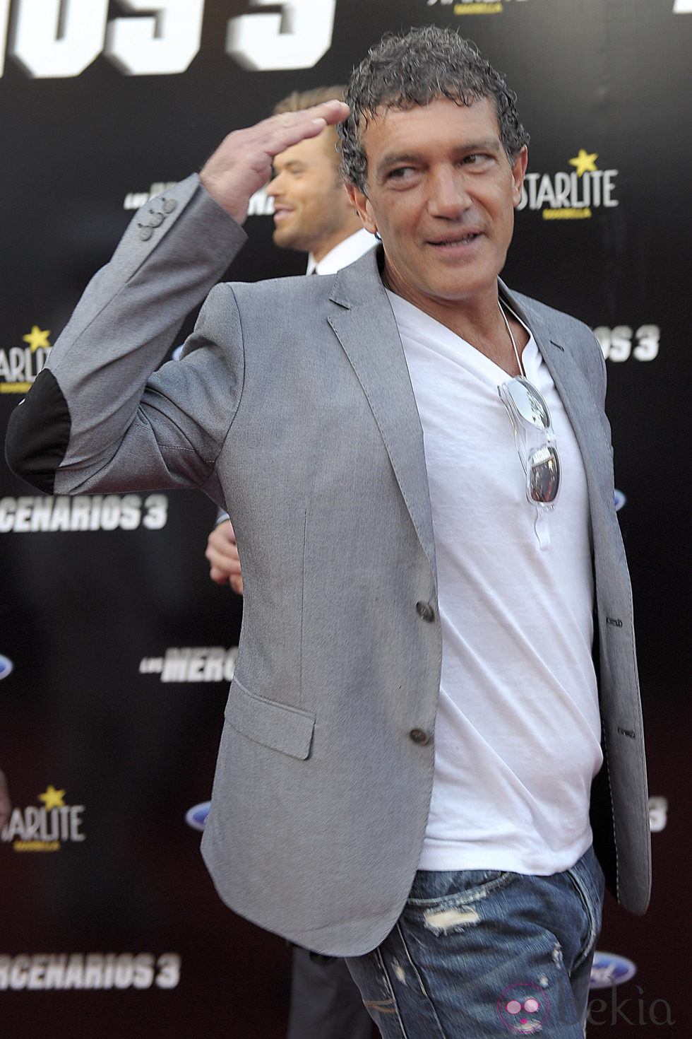 Antonio Banderas en el estreno de 'Los Mercenarios 3' en Marbella