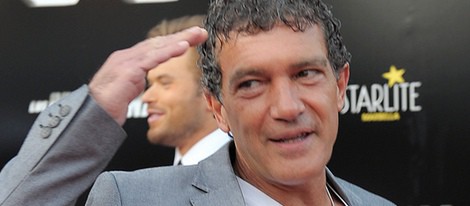 Antonio Banderas en el estreno de 'Los Mercenarios 3' en Marbella