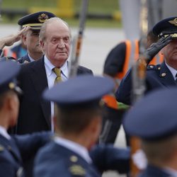 El Rey Juan Carlos en su primer viaje oficial tras su abdicación