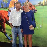 Luján Argüelles y Carlos Sánchez Arenas en la inauguración de Trocadero en Sotogrande