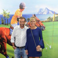 Luján Argüelles y Carlos Sánchez Arenas en la inauguración de Trocadero en Sotogrande