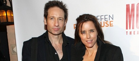 David Duchovny y Téa Leoni en Nueva York