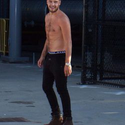 Liam Payne saca músculo en la cancha de baloncesto