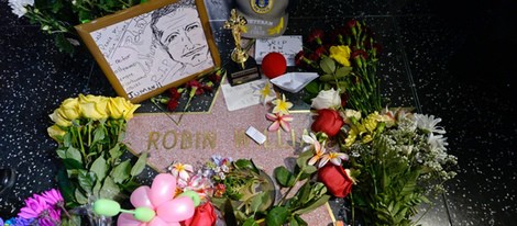 Homenaje a Robin Williams en su estrella del Paseo de la Fama de Hollywood