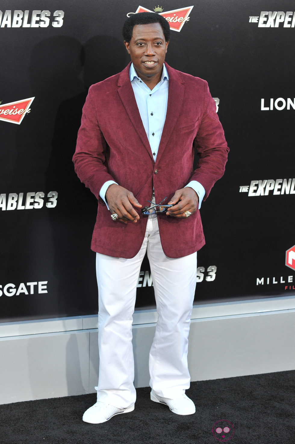 Wesley Snipes en el estreno de 'Los mercenarios 3' en Los Angeles