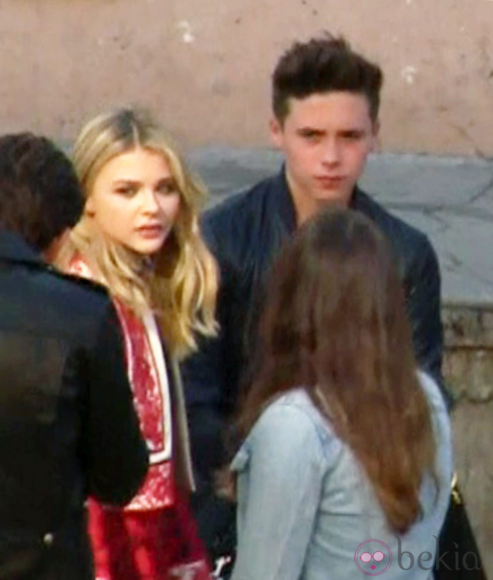 Chloe Moretz y Brooklyn Beckham antes de los Teen Choice Awards