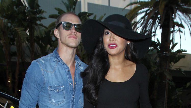 Naya Rivera y Ryan Dorsey en un concierto de Justin Timberlake en Los Angeles