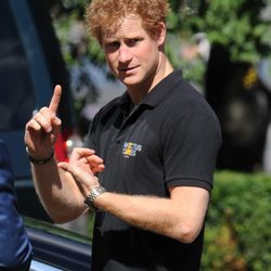 El Príncipe Harry durante la presentación de los Invictus Games