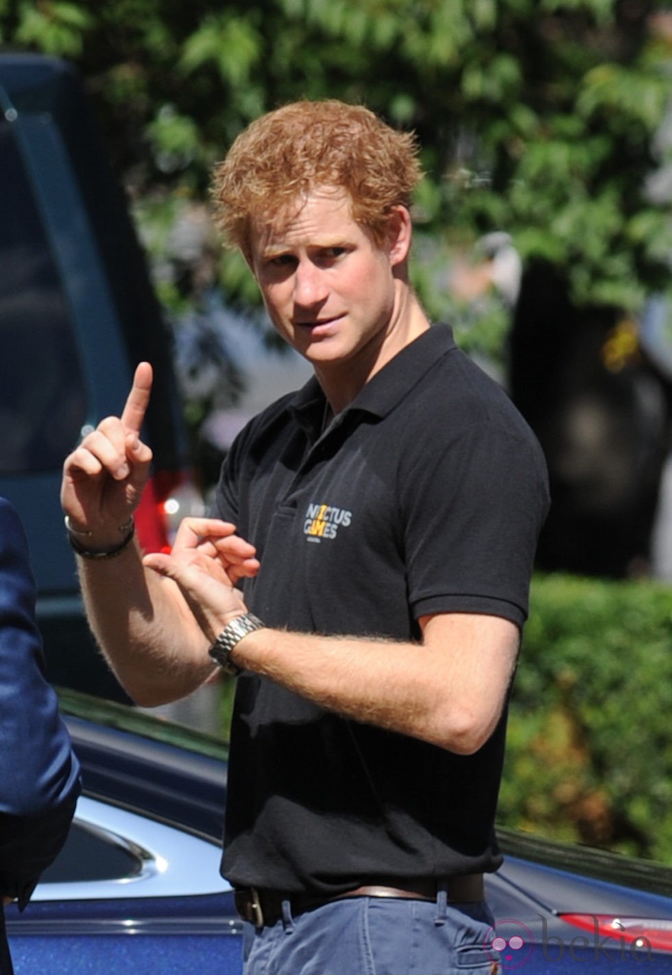 El Príncipe Harry durante la presentación de los Invictus Games