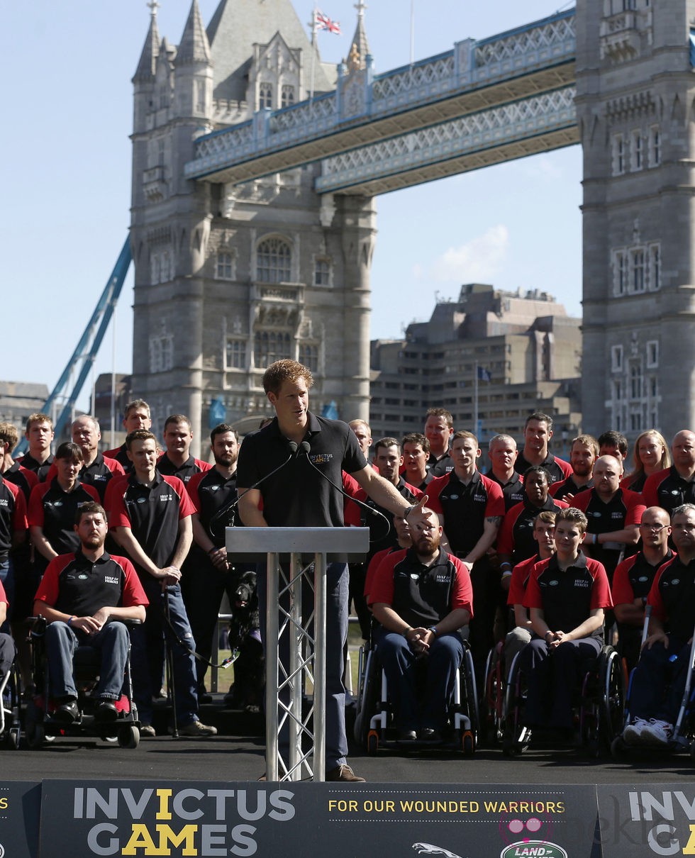 El Príncipe Harry en la presentación de los Invictus Games